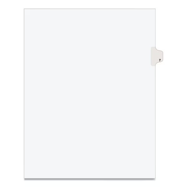 Numerical Index Tab 8-1/2 x 11